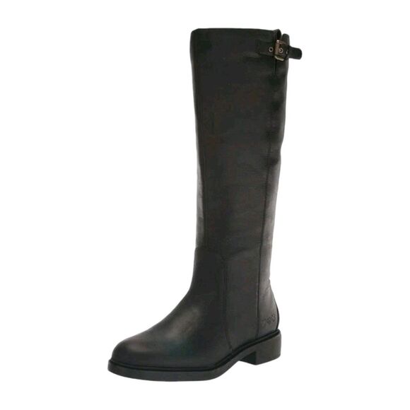 Lucky Brand Shoes - Lucky Brand Quinn Leather Black Riding Boots 6M